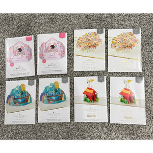 Lot of 8, Hallmark Signature Pop Up Mother's Day, Father's Day Cards, Peanuts